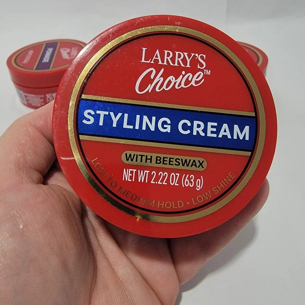 Larrys Choice Hair Set 4 Pack Pomade Fiber Wax Putty Styling Cream 2.22oz
